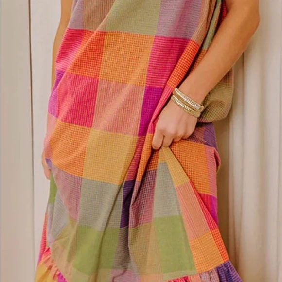 Sedona Sunsets block smocked dress - Picture 4 of 4